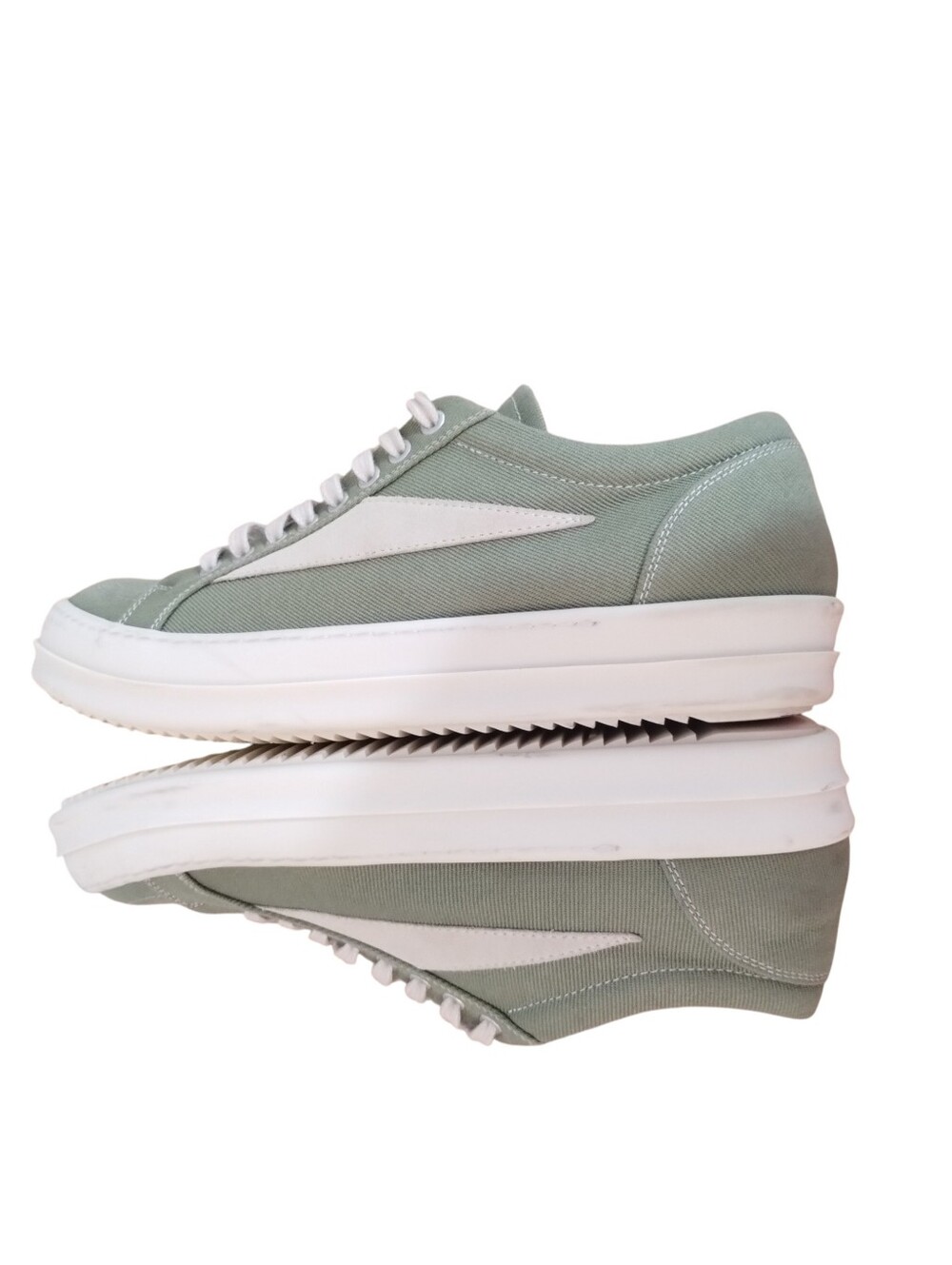 Rick Owens DRKSHDW  Vintage Low  Sneakers in Sage Milk - Picture 5 of 10